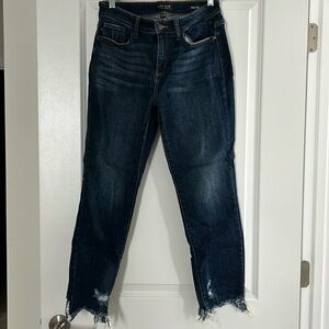 Never worn Judy Blue non distressed dark wash slim fit jeans. Size 5/27